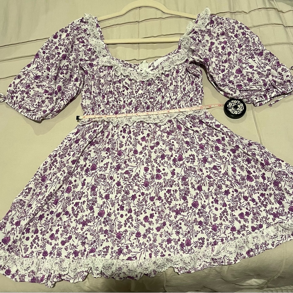 Floral Ruffle Mini Dress